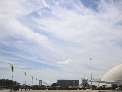 Esplanada dos Ministérios, em Brasília.