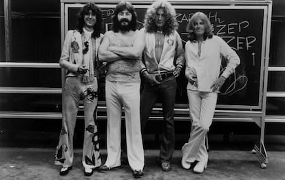 Led Zeppelin en 1977.