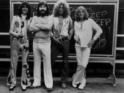 Led Zeppelin en 1977.