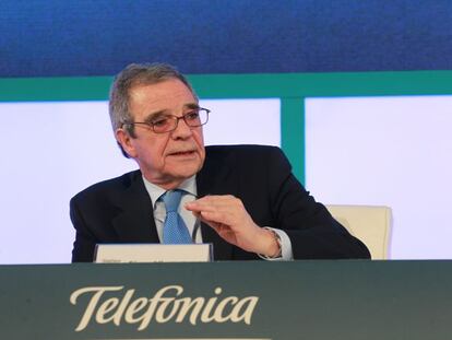 El presidente de Telefónica, César Alierta.