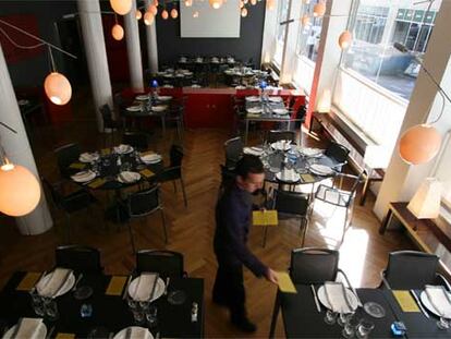 Comedor del recién inaugurado restaurante DL'S, en el madrileño hotel DelasLetras.