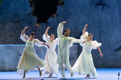Uno de los espectáculos de 'Pineda. Romance popular en tres estampas', interpretado por el Ballet Flamenco de Andalucía con dramaturgia de Alberto Conejero.