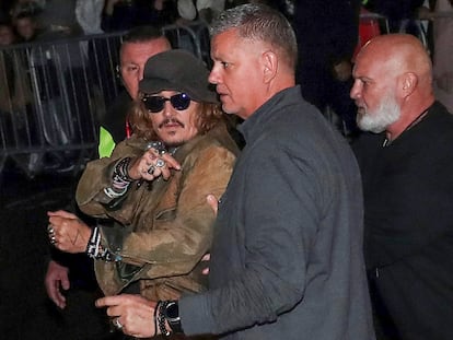 Johnny Depp, esta semana en Gateshead (Inglaterra), tras un concierto con Jeff Beck.