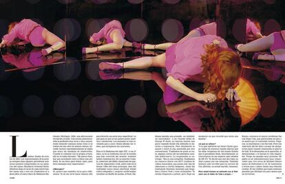 Imagen de la entrevista con Madonna publicada en El País Semanal en 2005.