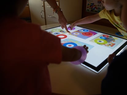 Un aula de infantil en una escuela pública.