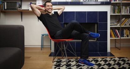 Nathan Blecharczyk, cofundador de Airbnb en la sede de la empresa.