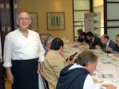 Abraham García, chef del restaurante Viridiana, durante la presentación de las jornadas.