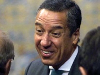 Eduardo Zaplana, ayer.