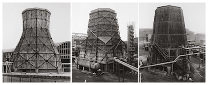 Fotografías de la serie de Torres de refrigeración de Bernd & Hilla Becher