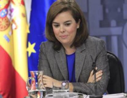 La vicepresidenta del Gobierno, Soraya Saenz de Santamaria. EFE/Archivo