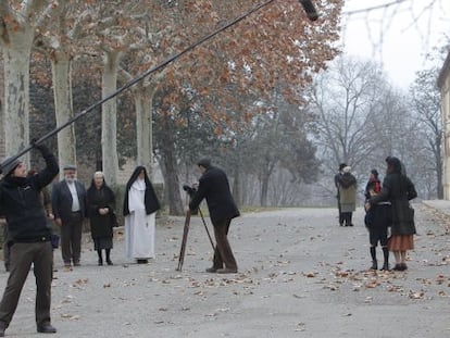 Rodaje de &#039;Olor de col&ograve;nia&#039; en la Colonia Vidal de Puig-reig. 