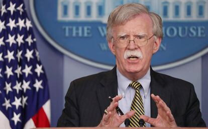 Bolton, el miércoles, es un emblema de la mano dura contra Irán 