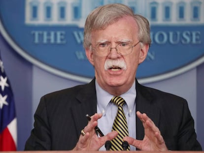 Bolton, el miércoles, es un emblema de la mano dura contra Irán 