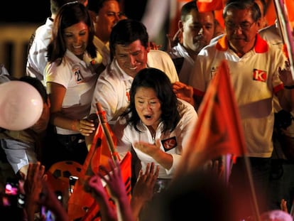 Keiko Fujimori, durante a campanha eleitoral.