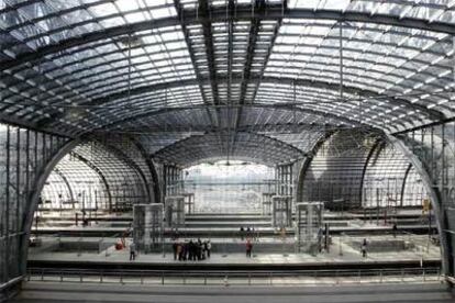 Vista de la nueva estación de Berlín.