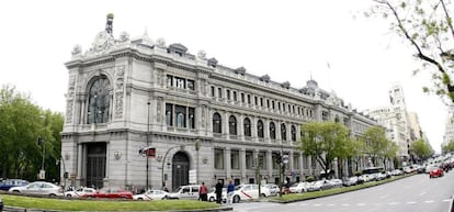 Vista de la fachada del Banco de Espa&ntilde;a. 