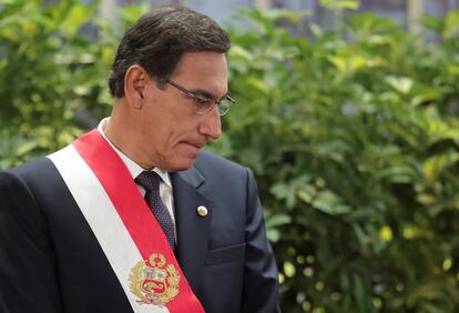 El presidente peruano, Martín Vizcarra, en una imagen de archivo.