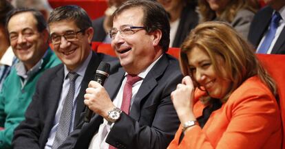 José Bono, Patxi López, Guillermo Fernández Vara y Susana Díaz.