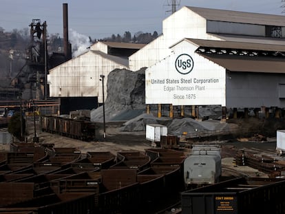 Planta de US Steel in Braddock (Pensilvania), en febrero de 2019.