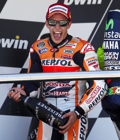 Marc Márquez, tras ganar la carrera de Moto GP en Jerez