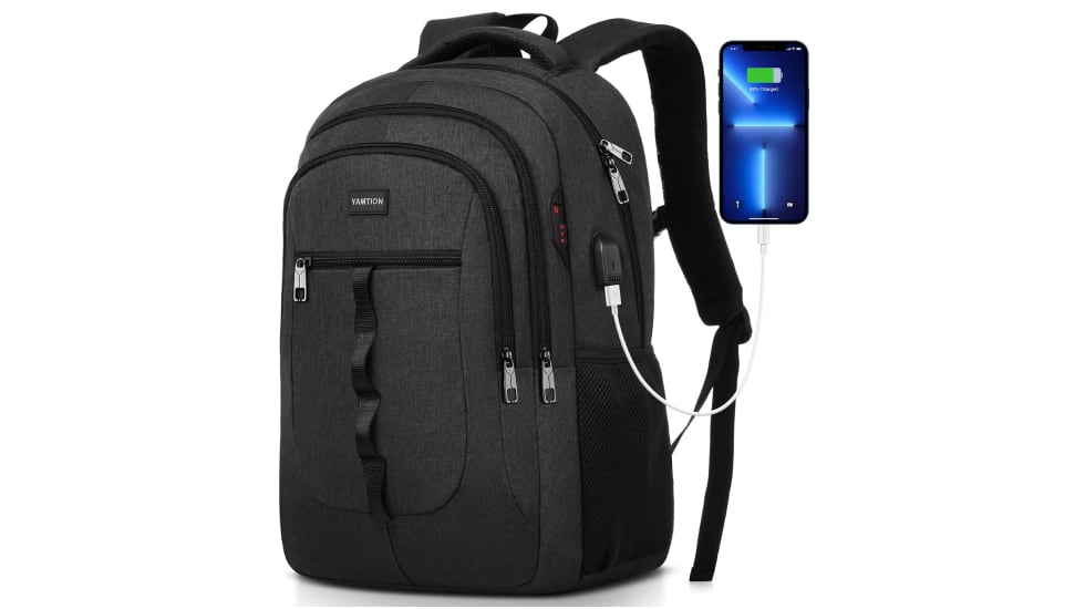Mochila multibolsillo para portátiles de 15,6 pulgadas.
