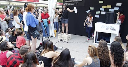 Una de las actividades del estand de EL PA&Iacute;S, en la &uacute;ltima edici&oacute;n.