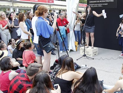 Una de las actividades del estand de EL PAÍS, en la última edición.