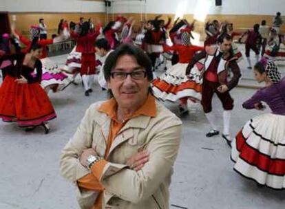 José Antonio Ruiz, director del Ballet Nacional de España, en un ensayo de la obra <i>Villa y corte.</i>