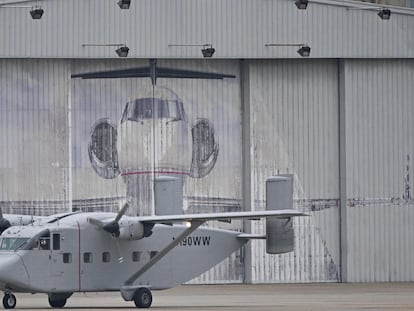 A Skyvan aircraft used during the Argentine military dictatorship (1976-1983).