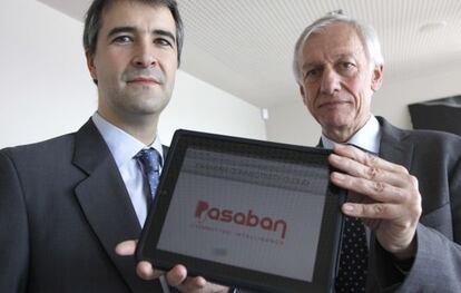 Gustavo Lascurain, director gerente de Pasaban, y el director comercial, Julián Echeverria.