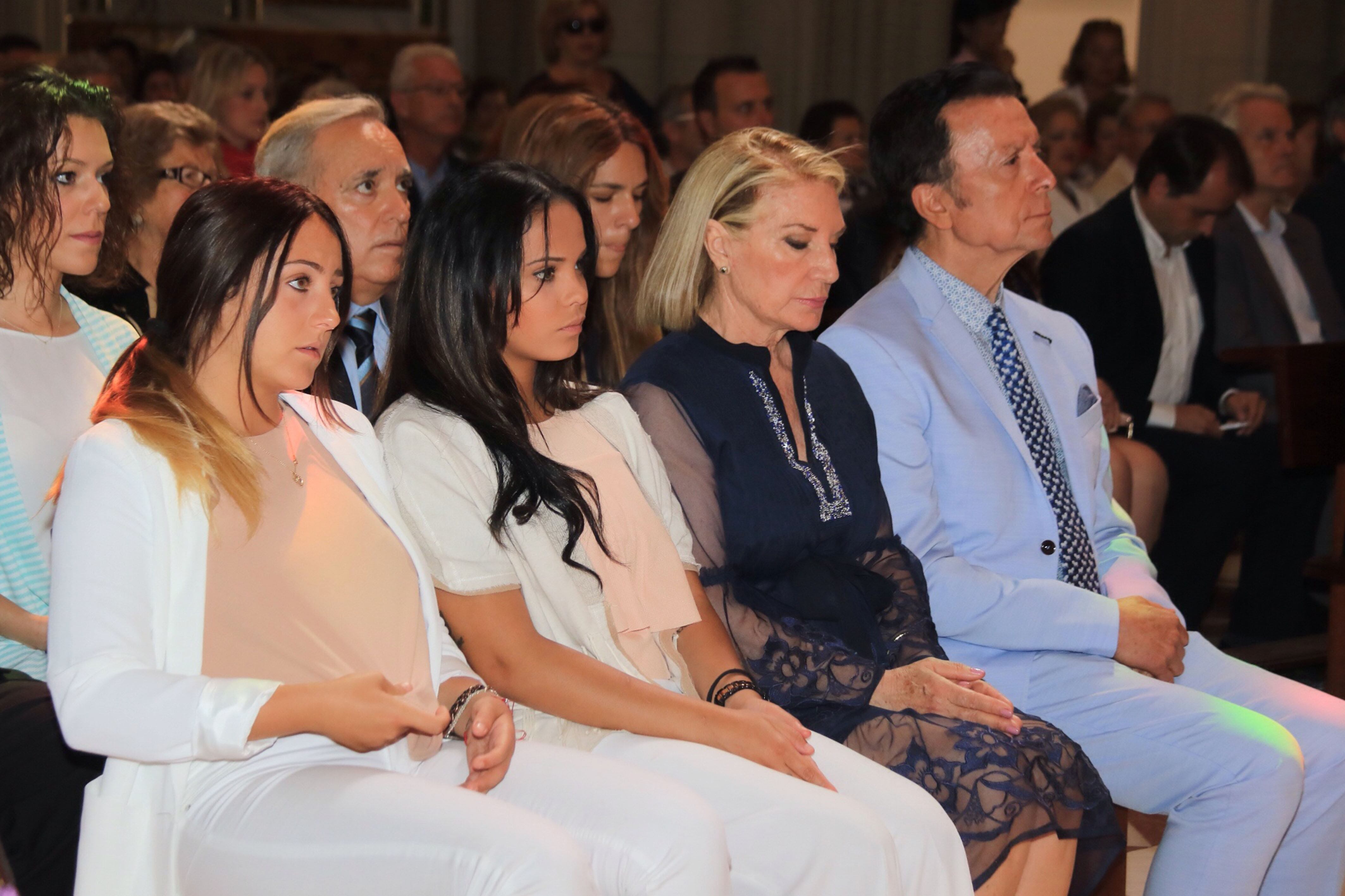 Rocío Flores, Gloria Camila, Gloria Mohedano y José Ortega Cano durante el décimo aniversario del fallecimiento de Rocío Jurado.04/06/2016Chipiona