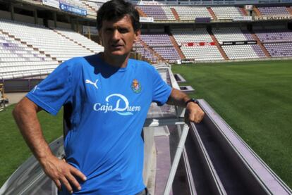 Mendilibar en su etapa como técnico del Valladolid