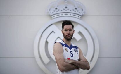 Rudy Fernández, tras la entrevista en Valdebebas.
