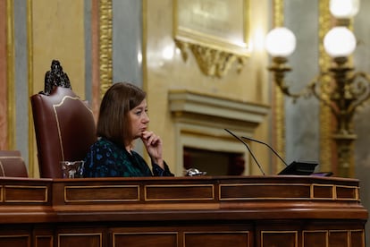 La presidenta del Congreso, Francina Armengol, el pasado 8 de octubre durante un pleno.