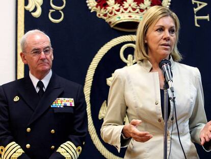 La ministra de Defensa, María Dolores de Cospedal, en Bilbao