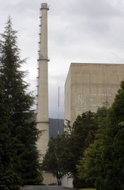 Vista de la central nuclear de Garoña (Burgos).