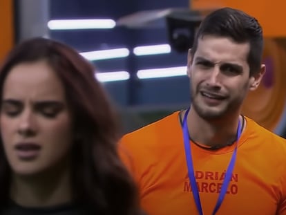 Gala Montes y Adrián Marcelo en 'La casa de los famosos', el pasado 6 de agosto.