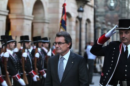 Artur Mas, en los actos previos de la Diada.