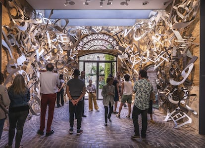 El vestíbulo del Centro Cultural Hortensia Herrero, en una imagen cedida.