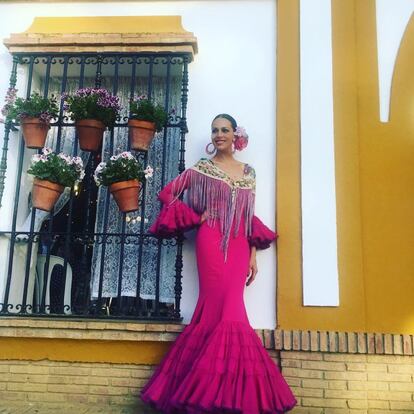 La ex miss España ha ido mostrando en su cuenta de Instagram los diferentes trajes que ha lucido para disfrutar de la fiesta.