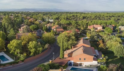 Barrio residencial de Majadahonda (Madrid).