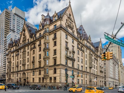 Vista del edificio Dakota en Manhattan.