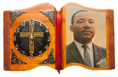 Un reloj adquirido en 2010 por Martin Parr para su colección de objetos que homenajean la figura de Luther King.