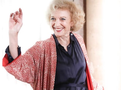 Marisa Paredes, en un acte d'homenatge de l'Acadèmia de Cinema Català.