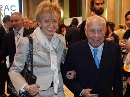 La vicepresidenta María Teresa Fernández de la Vega y Jesús de Polanco.