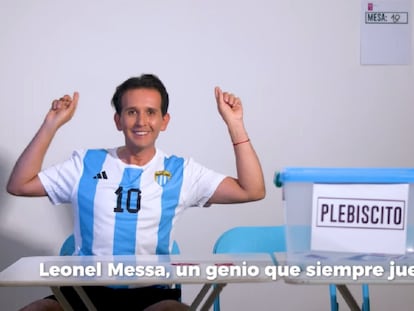Captura del video de la campaña de Evópoli en donde uno de sus partidarios utiliza una camiseta del club Magallanes.