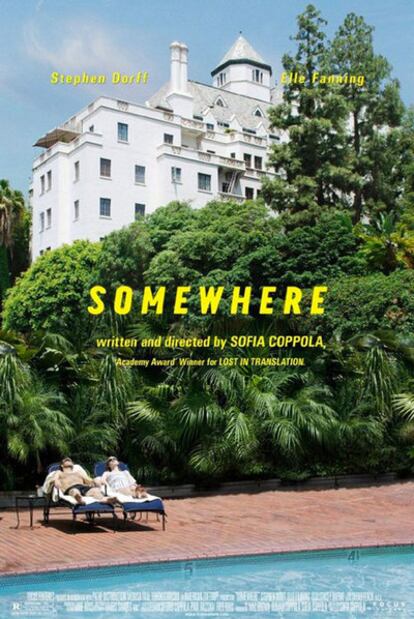 Fragmento del cartel de la película 'Somewhere' de Sofía Coppola