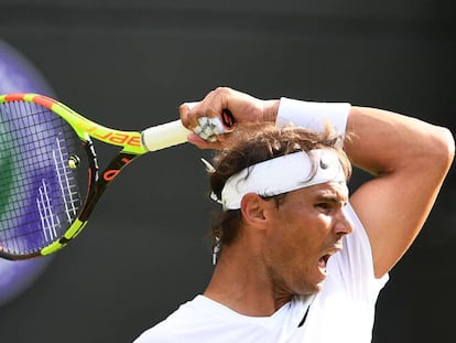 Rafael Nadal, en Wimbledon.