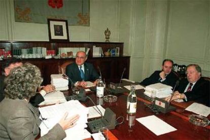 Reunión del pleno del Consejo General del Poder Judicial bajo la presidencia de Francisco Hernando.