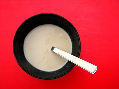 Crema de castañas y piñones